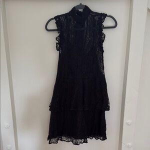 BCBGeneration Black Lace Mini Dress